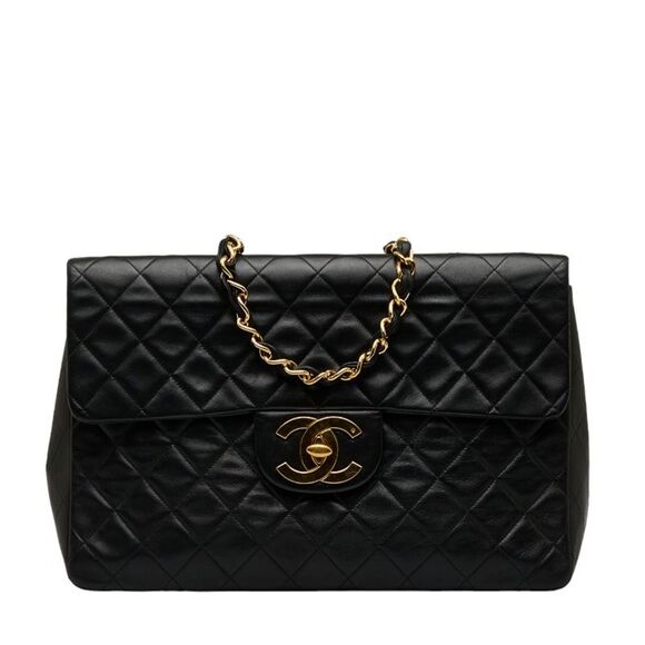 Chanel Handbags - Chanel Timeless Black Leather Shoulder Bag (Pre-Owned)